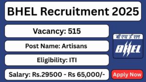 HEL Recruitment 2025 – Apply Online for 515 ITI Apprentice Vacancies