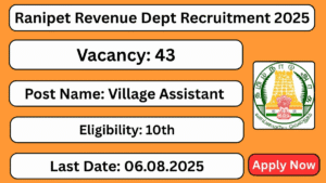 Chennai Revenue Department Recruitment 2025